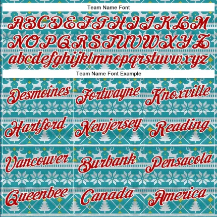 Custom Stitched Midnight Green Red-White 3D Christmas Sports Pullover Sweatshirt Hoodie - Image 3