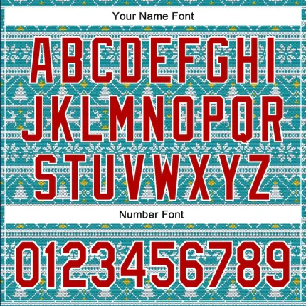 Custom Stitched Midnight Green Red-White 3D Christmas Sports Pullover Sweatshirt Hoodie - Image 4