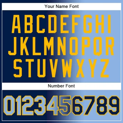 Custom Stitched Navy Light Blue-Gold Gradient Fashion Sports Pullover Sweatshirt Hoodie - Image 4