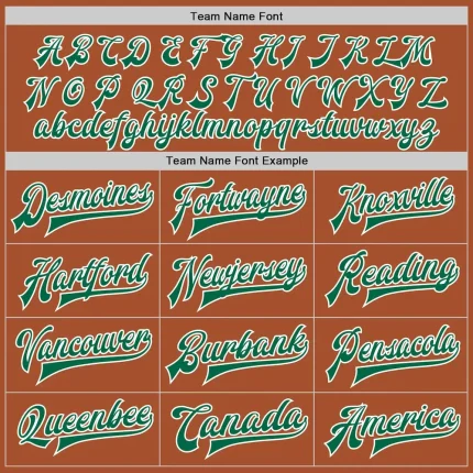 Custom Texas Orange Kelly Green-White Bomber Full-Snap Varsity Letterman Jacket - Image 4