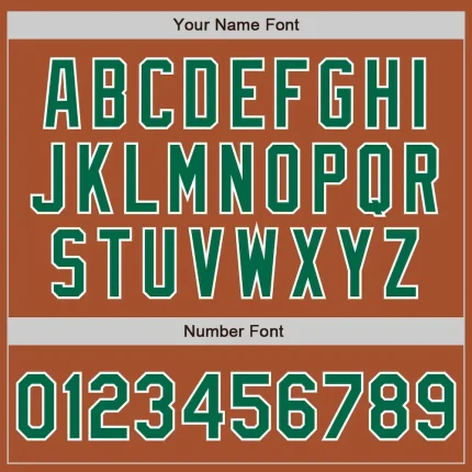 Custom Texas Orange Kelly Green-White Bomber Full-Snap Varsity Letterman Jacket - Image 5