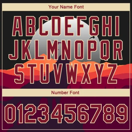 Custom Black Crimson-City Cream Wolf Howling 3D Pattern Design Bomber Full-Snap Varsity Letterman Jacket - Image 5