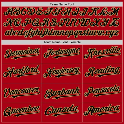 Custom Red Black-Old Gold Bomber Full-Snap Varsity Letterman Two Tone Hoodie Jacket - Image 4