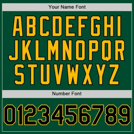 Custom Kelly Green Black-Gold Bomber Full-Snap Varsity Letterman Two Tone Hoodie Jacket - Image 5