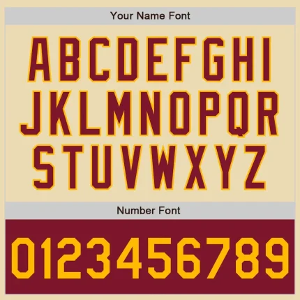 Custom Cream Gold-Crimson Bomber Varsity Letterman Two Tone Zipper Jacket - Image 5