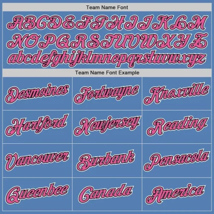 Custom Light Blue Pink-Black Performance T-Shirt - Image 3