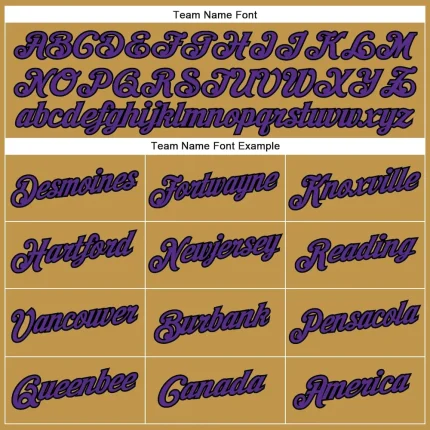 Custom Old Gold Purple-Black Performance T-Shirt - Image 3