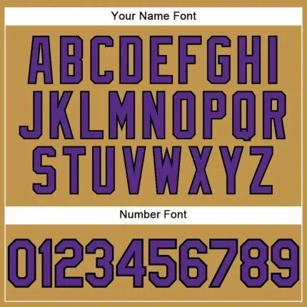 Custom Old Gold Purple-Black Performance T-Shirt - Image 4