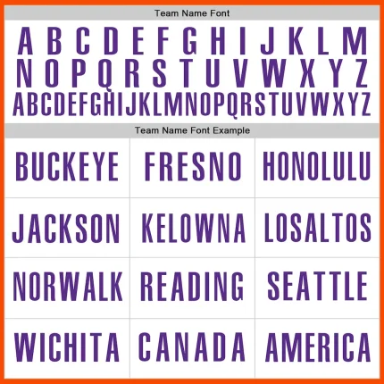 Custom Orange Purple-White Authentic Baseball Jersey - Image 4