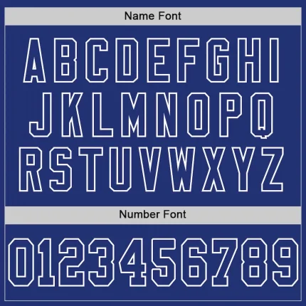 Custom Royal White Mesh Authentic Throwback Football Jersey - Image 4