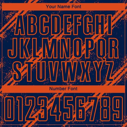 Custom Navy Orange Sublimation Soccer Uniform Jersey - Image 6