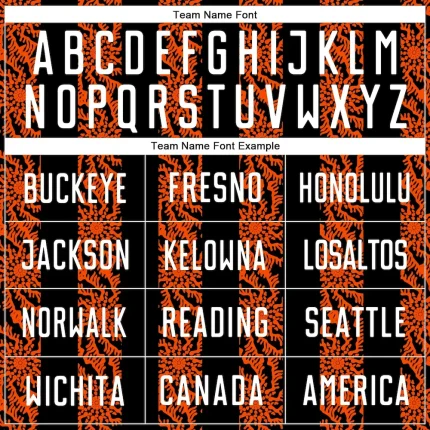 Custom Black White-Orange Abstract Shape Sublimation Soccer Uniform Jersey - Image 5