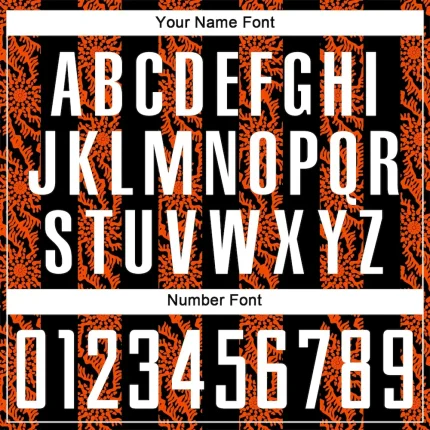 Custom Black White-Orange Abstract Shape Sublimation Soccer Uniform Jersey - Image 6