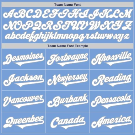 Custom Light Blue White-Gray Authentic Two Tone Baseball Jersey - Image 4