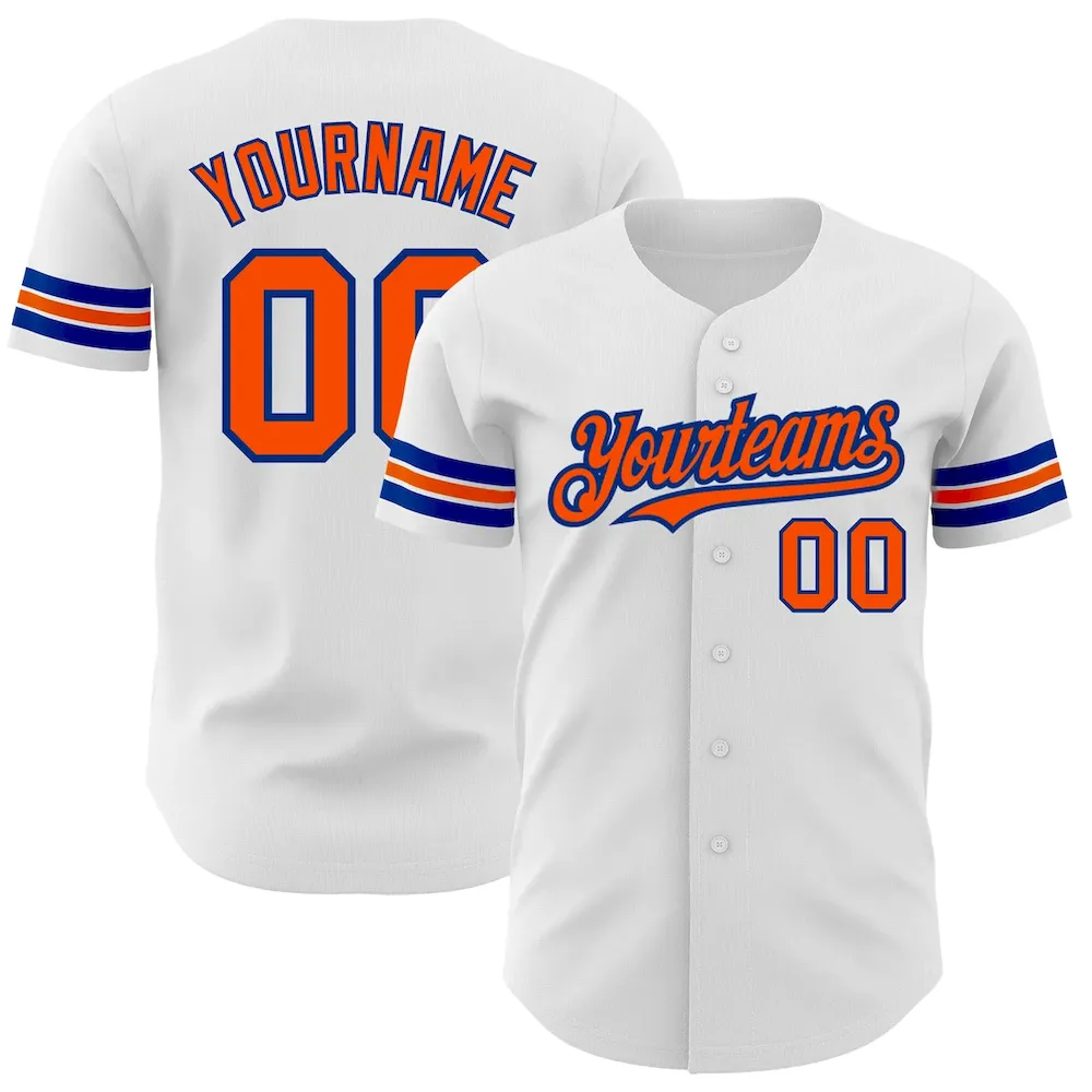 White1556.webp Custom White Orange-Royal Authentic Baseball Jersey - Image 1