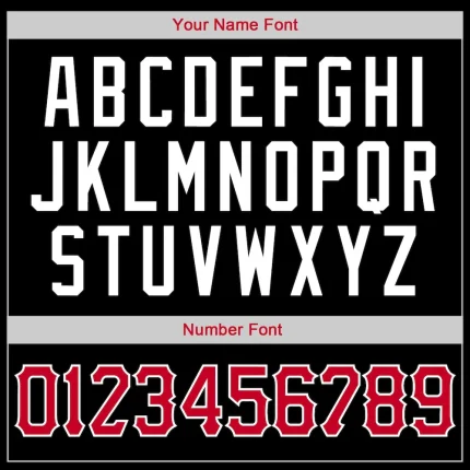 Custom Black Red-White Round Neck Rib-Knit Basketball Jersey - Image 3