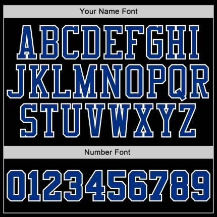 Custom Stitched Black White Pinstripe Royal-White Sports Pullover Sweatshirt Hoodie - Image 3