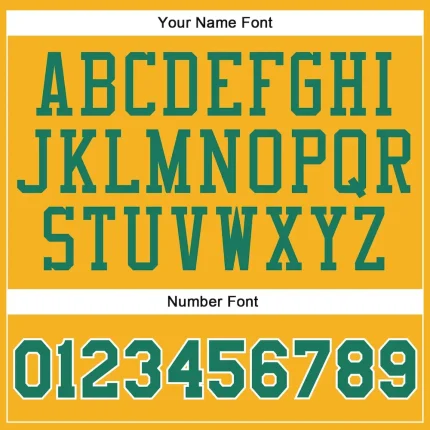 Custom Gold Kelly Green-White Authentic Baseball Jersey - Image 5