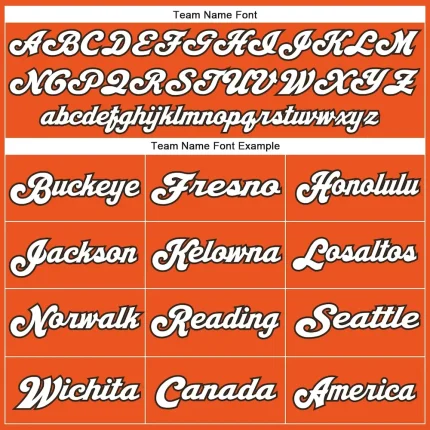 Custom Orange White-Brown Mesh Authentic Throwback Football Jersey - Image 5