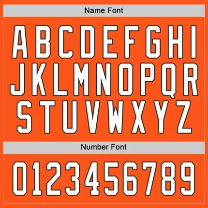 Custom Orange White-Brown Hockey Jersey - Image 3